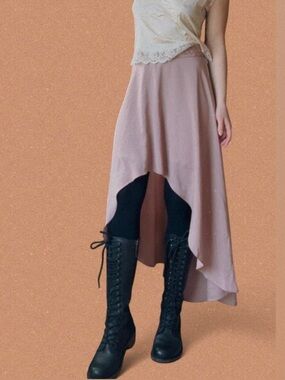 Pink High-low Women's Skirt